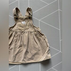 H&M|Baby girl Beige Tan Denim Overalls/Jean Jumper in 18M•••boho girly style